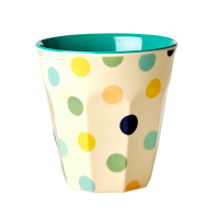 Green Dot Print Melamine Cup By Rice DK